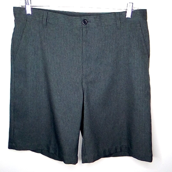 Izod Shorts Classic Mens Izod Golf Shorts In Dark Gray With Light